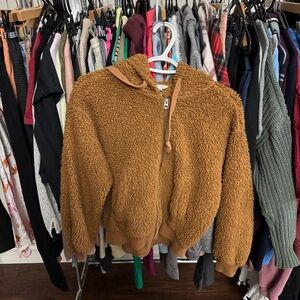 American Eagle Sherpa Teddy Zip Up (SOME WEAR) - A 🛍️